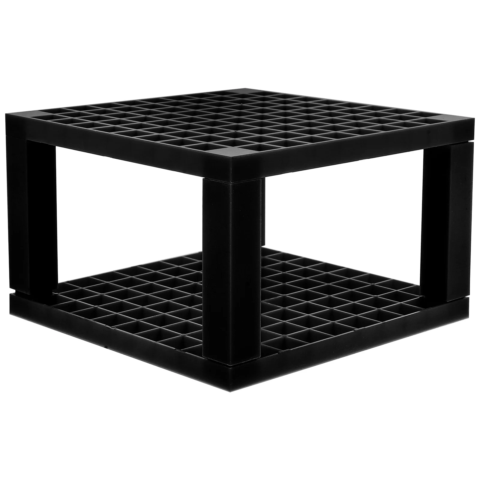 

96 Holes Pen Rack Black Square Paint Brush Holder Pencil Storage Office Organizer Desk Accessories