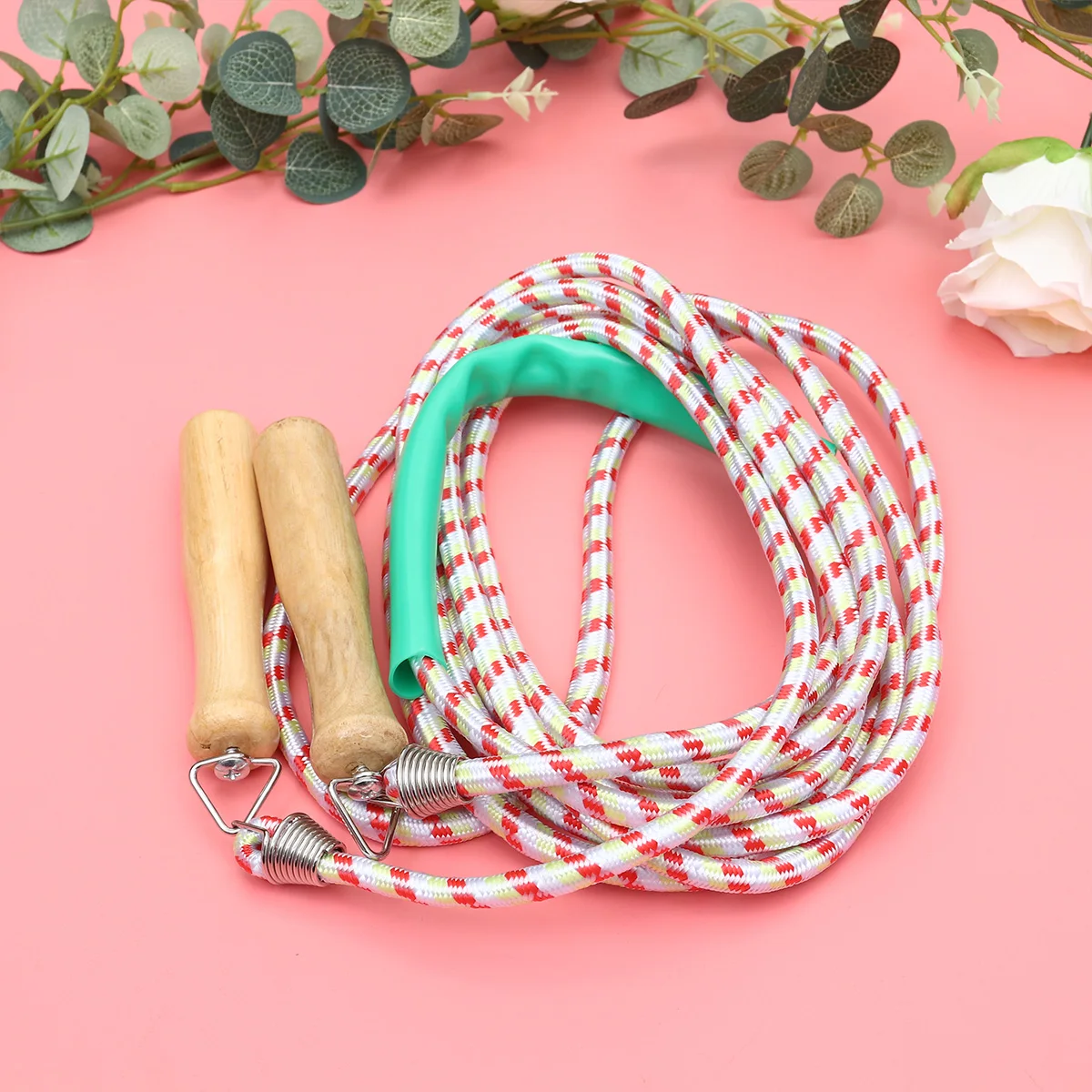 

Wooden Handle Jump Rope Durable Lightweight Kids Adults Exercise Fitness Cardio Training Bamboo Ropes Sturdy Practical