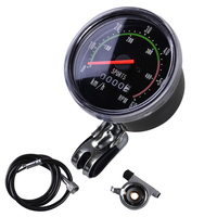 Waterproof Bicycle Speedometer Analog Mechanical Odometer With Hardware Cycling Stopwatch For General 26/27.5/28/29 Inch Bicycle