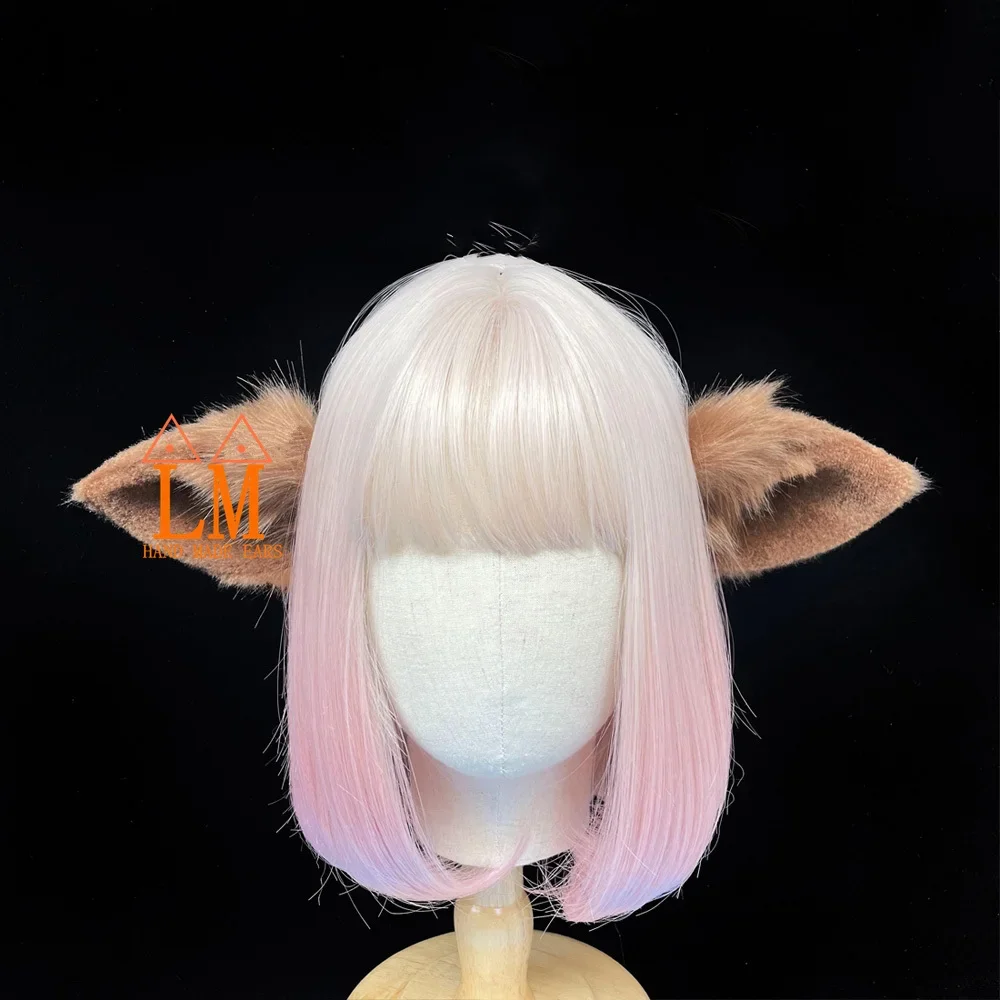 

Handmade Custom Made Cosplay Sheep Fox Ears Hairhoop Headwear For Girl Women Cosplay Accessories