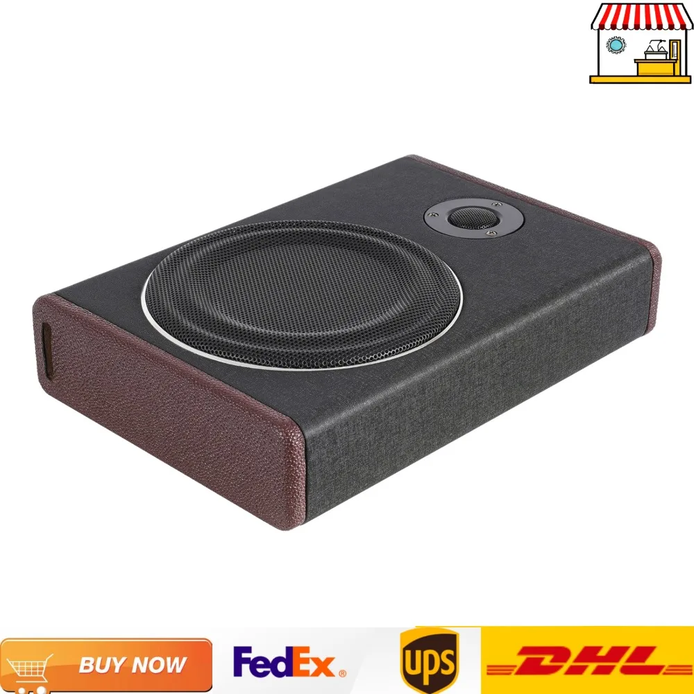 8 Inches Car Audio Subwoofer 800W Under Seat Bass Box with Digital Amplifier for Cars, Trucks, and Jeeps