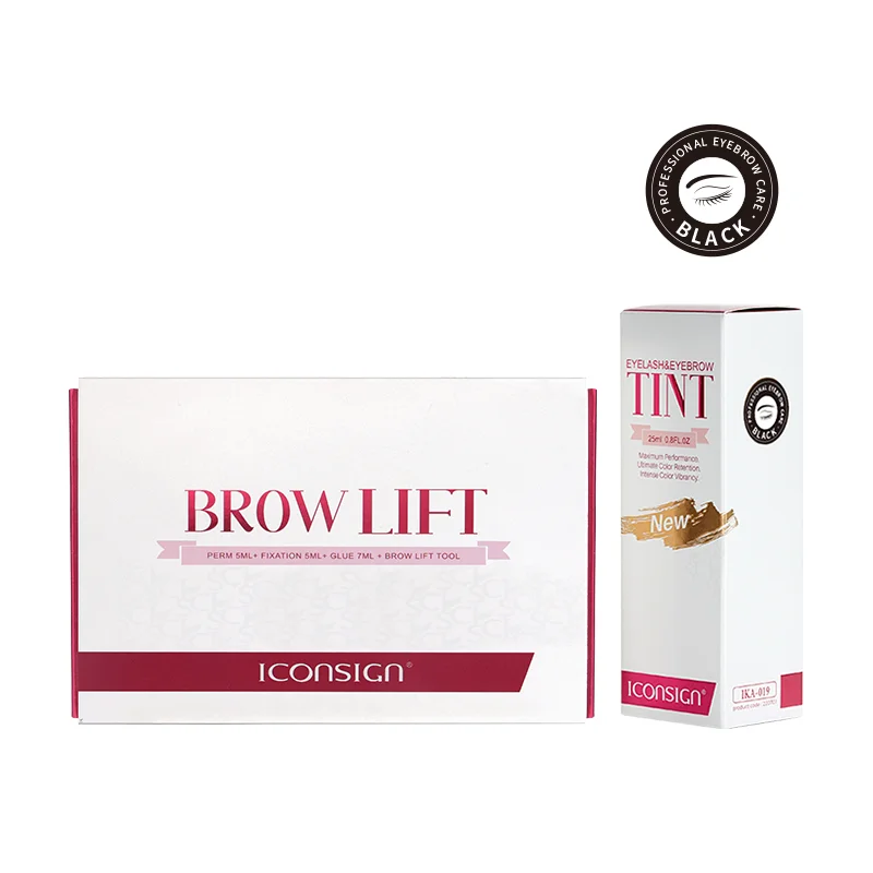 New ICONSIGN Brow Lift Kit and Eyelash Eyebrow Dye Tint Combo Brow Perm Brow Dye Brow Tattoo Cream Eye Makeup Tools Dropshipping