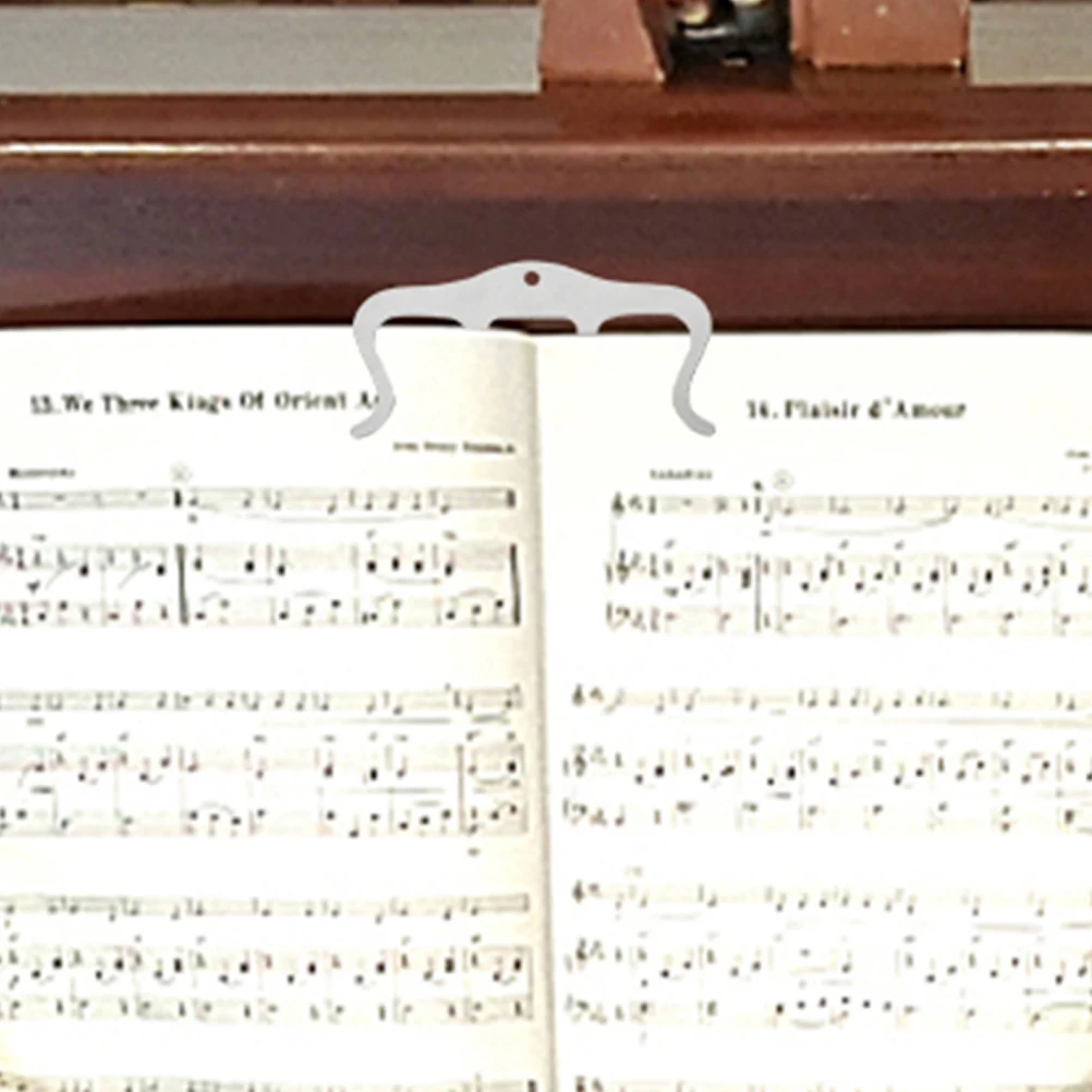 

3pcs Metal Music Sheet Holder Iron Book Clamp for Piano Scores Strong Page Clip Wind Resistant Durable Guitar Accessories