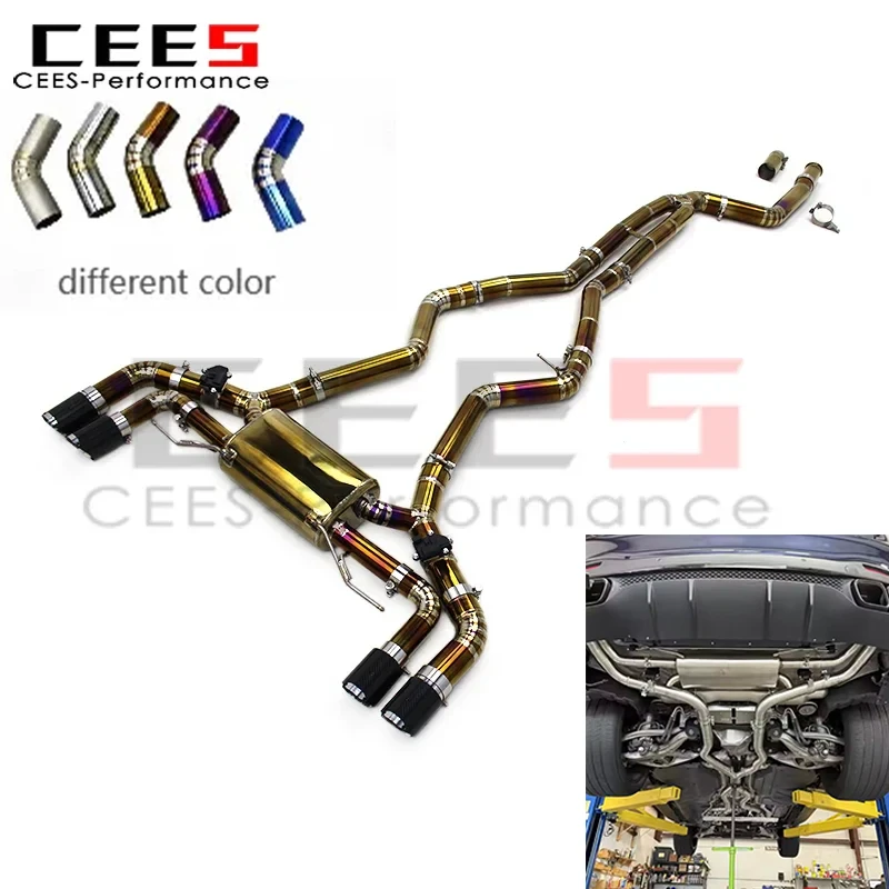 

cees for BMW M340 M340i G20 3.0T 2019-2023 Performance Catback Exhaust Pipes Valve Muffler with MP Tips Exhaust System