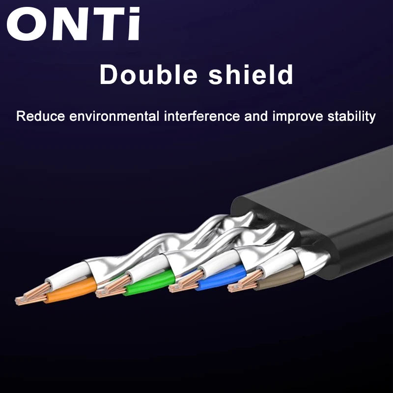 OMAY Ethernet Cable RJ45 Cat7 Lan Cable UTP Network Cable for Compatible Patch Cord for Modem Router