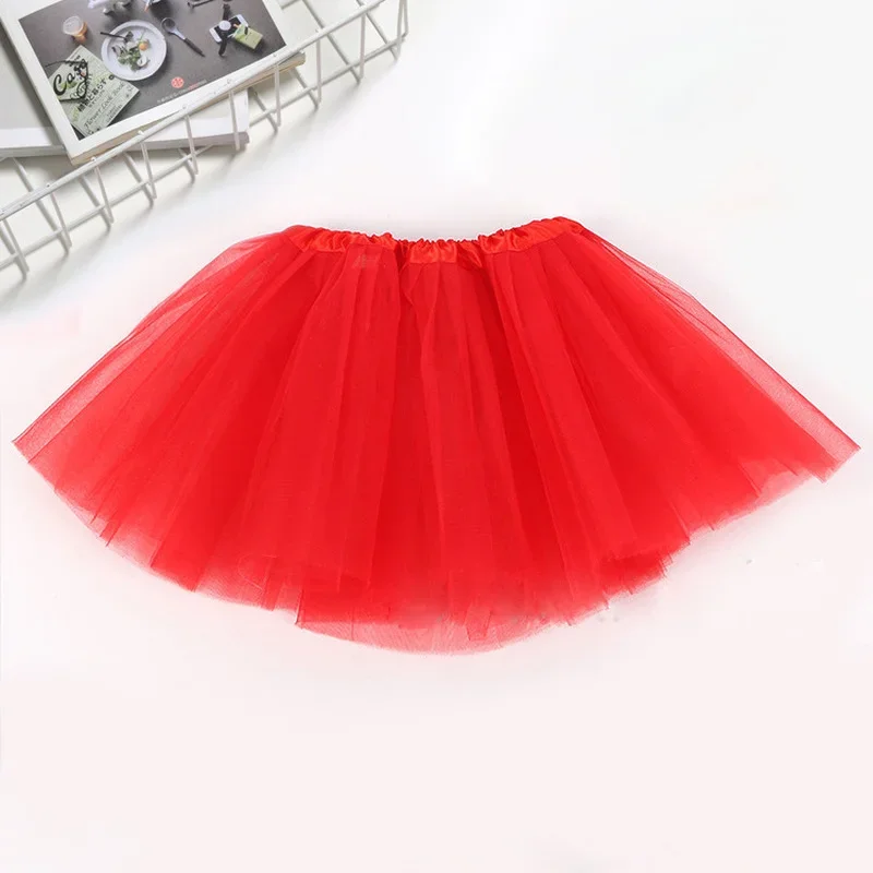 Baby Girl Solid Color Tutu Skirt Kids Princess Girls Skirt Birthday Party Skirts 2-8Y Dance Skirt Girls Skirt Body Tutu Skirt