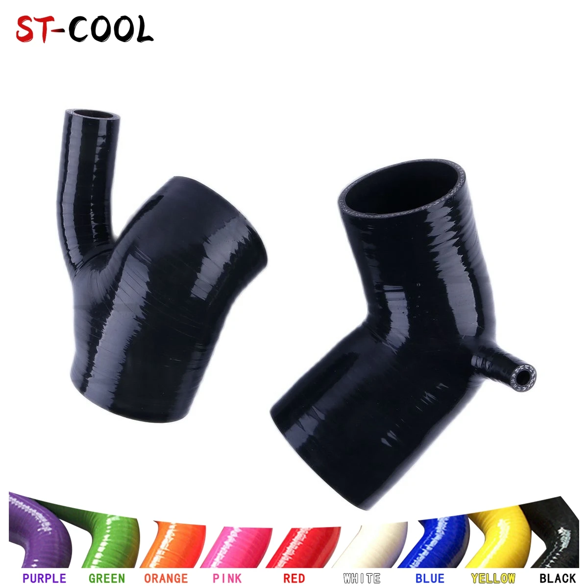 

FOR 1997-2006 BMW E46 M54 M52 325i 323i 328i L6 2.5L 2.8L Air Intake Tubes 2000 2001 Throttle Body Boot Silicone Hoses Kit 2Pcs