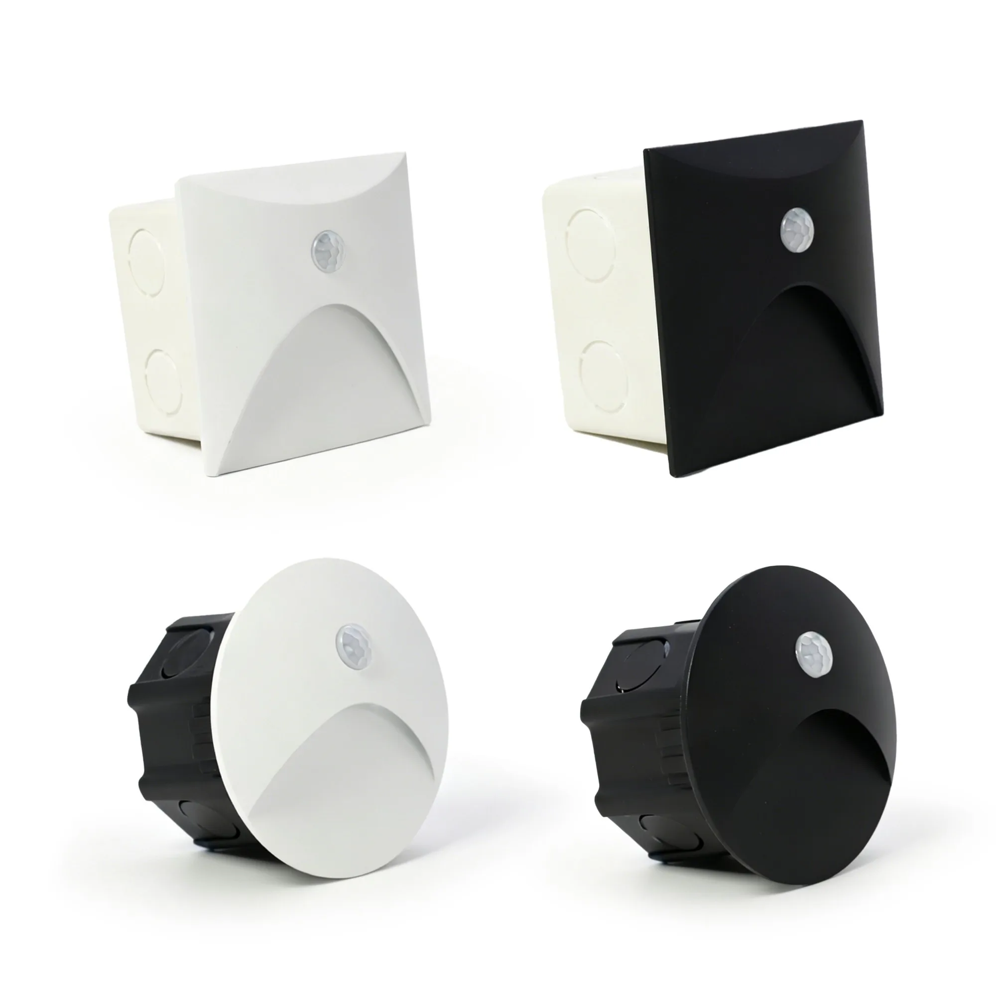 

Indoor Motion Sensor Wall Light, Stair Light, Step Light, Aisle, Corridor, Night Light, AC85-265V, IP65, Waterproof, 3W