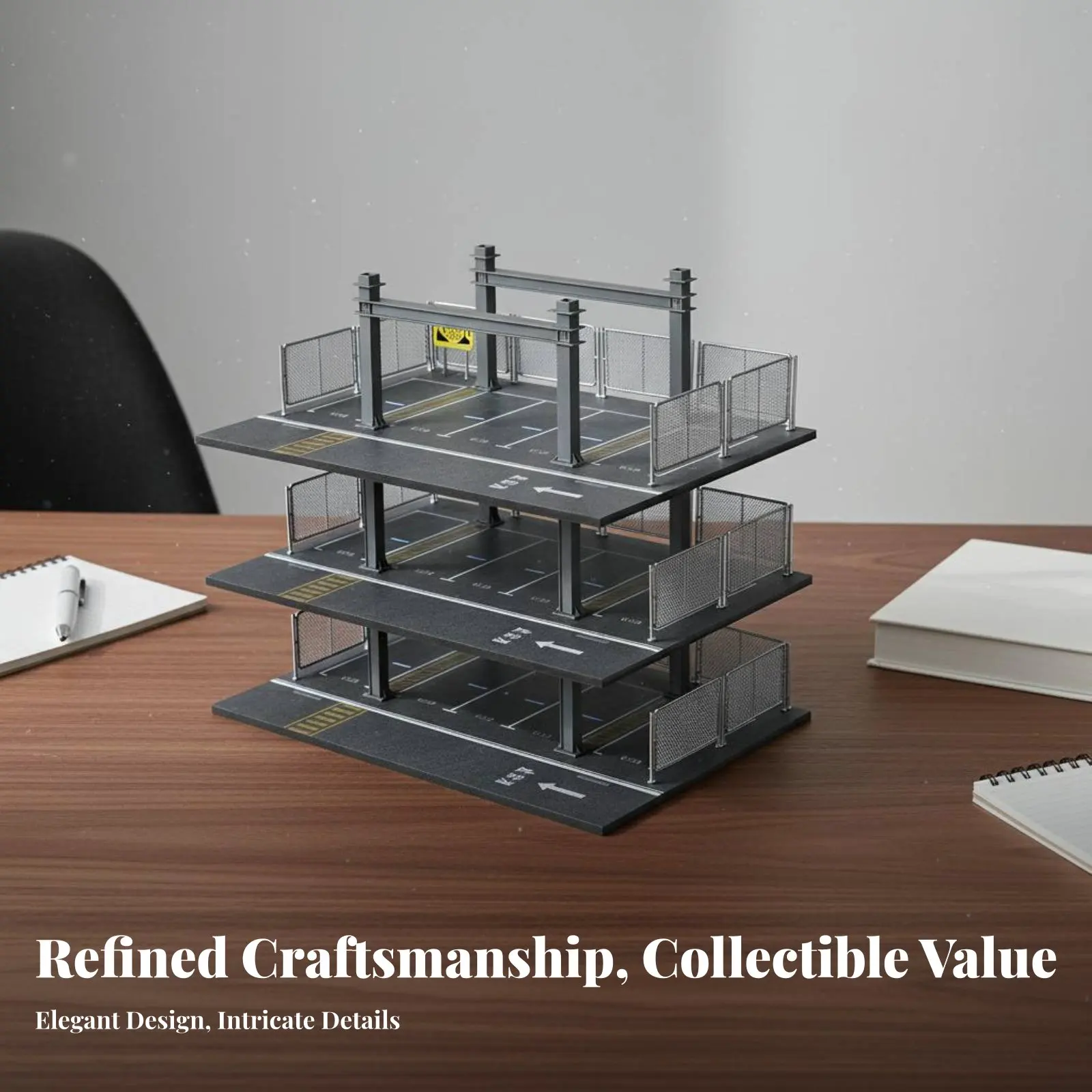 

Модель парковочного гаража в масштабе 1:64, детализированная имитация, 3-уровневая подставка для демонстрации автомобилей для хоббистов