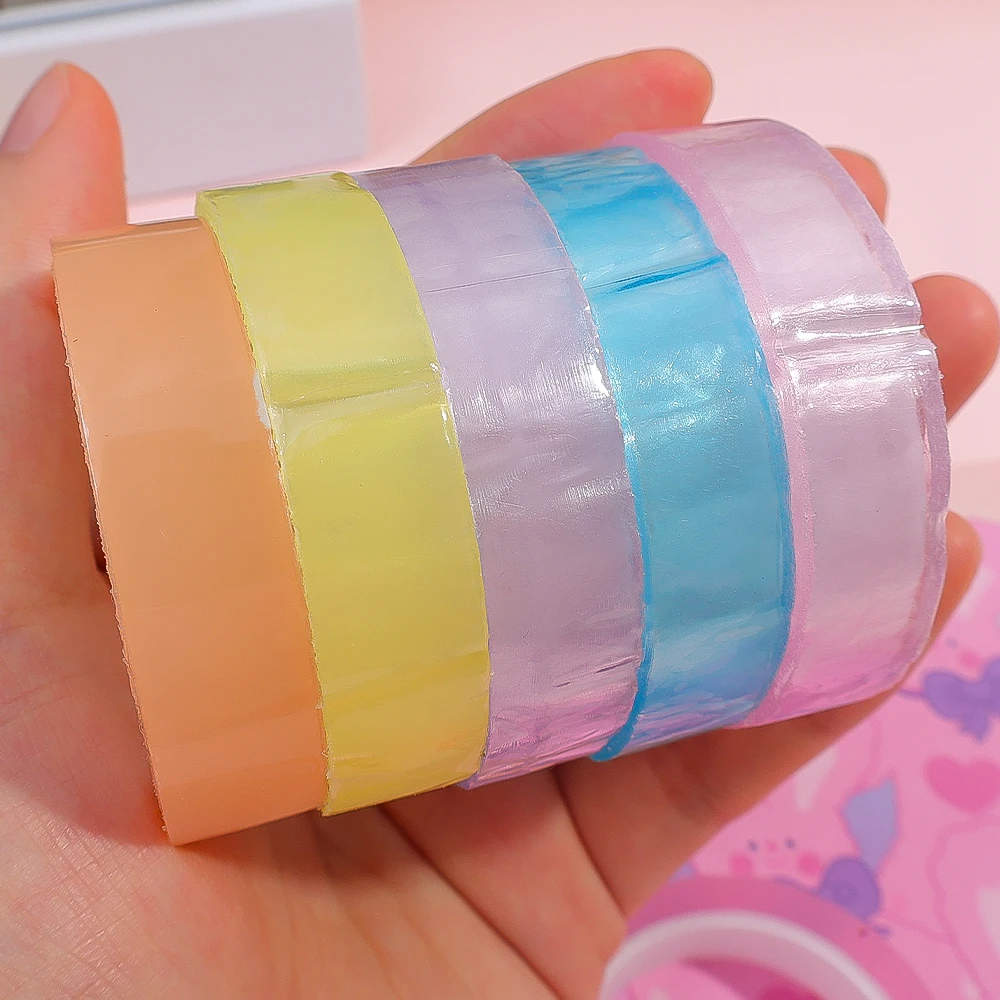 Macaroon Kleur Kristal Plakband Speelgoed Kinderen Leuke Sticker Grootboek Tape Speelgoed Handgemaakte Diy Proces Plakken Ballon Tape