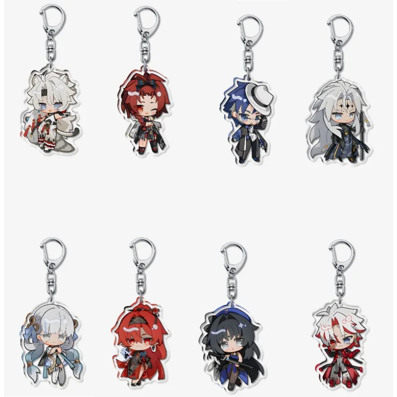 New Arrivals Game Wuthering Waves LINGYANG Jiyan Yangyang Baizhi Chixia Acrylic Keychain Bag Pendant Keyring Jewelry for Fans