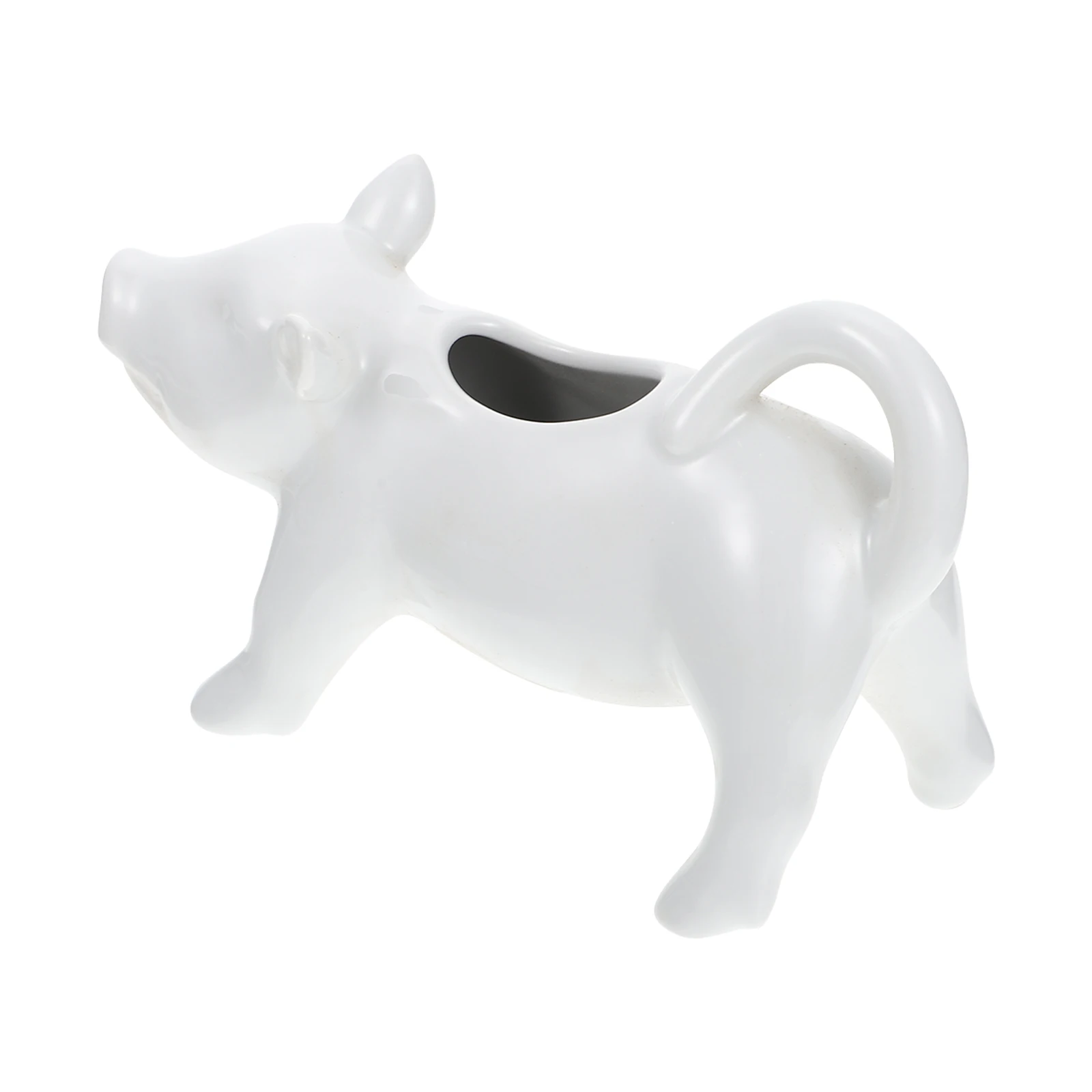 

Ceramic Coffee Cup Milk Jug Pig Shaped Milk Holder Beautiful Design Suitable for Family Restaurant Hotel Use Coffee Frothing Cup