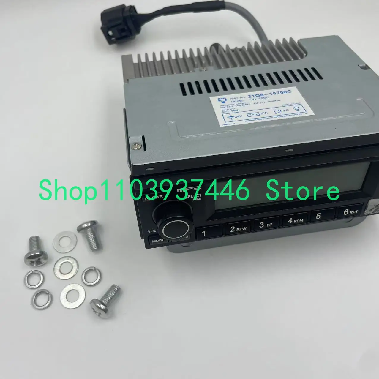 راديو ومشغل USB حفارة هيونداي 21Q8-15700C,R160-9R, R80-9,R220-9,R140-9,R140-9A,R140W-9,R140W-9A,R48-9,R290-9A #3