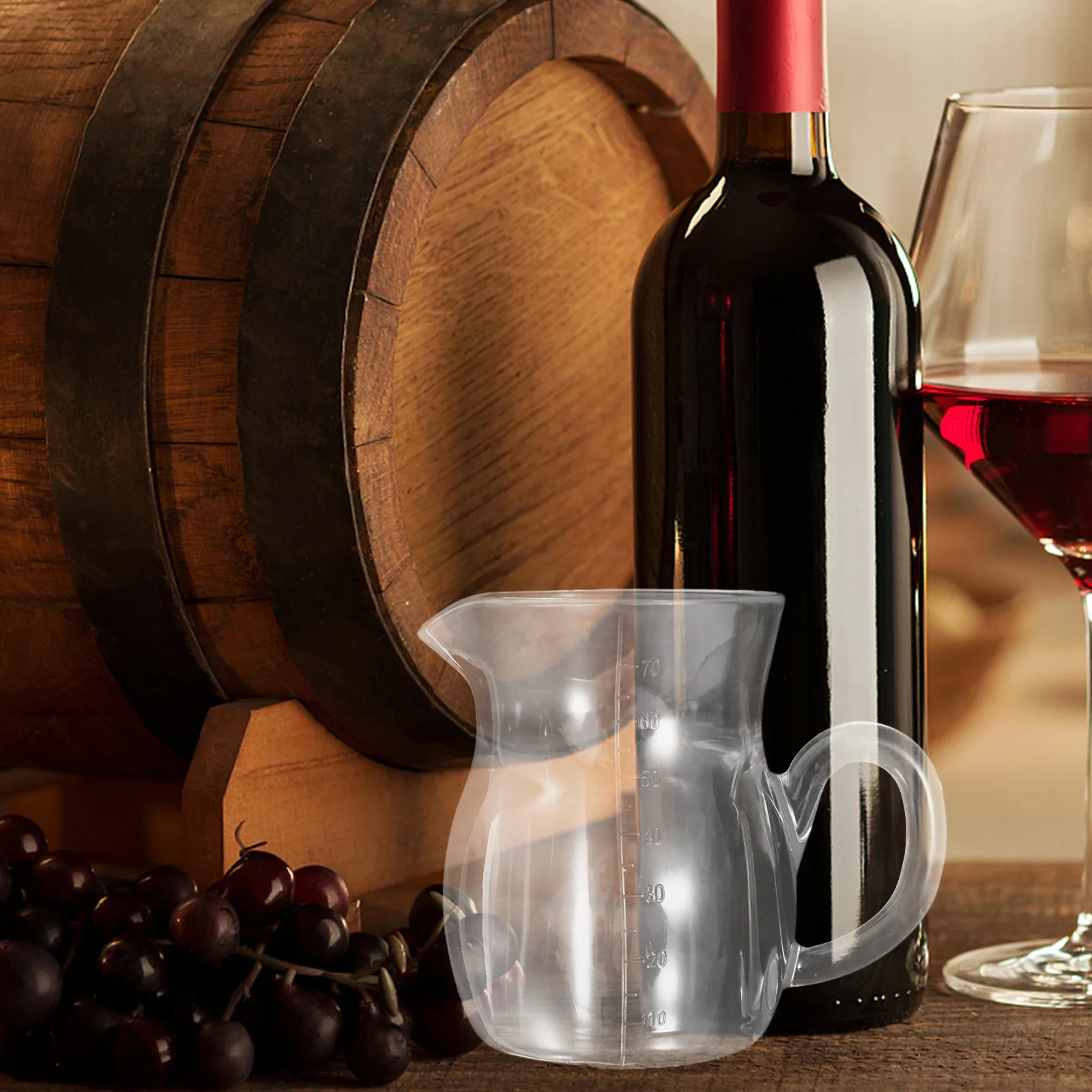 

Practical Wine Decanter 70ml Transparent Handle for Home Bar Restaurant Multifunctional Clear Pourer Carafe Wine Carafe