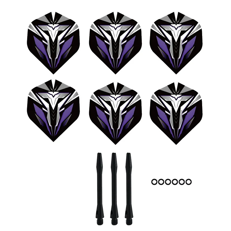 3pcs  Aluminum Dart Shaft 6pcs PET Darts Flights with Sealing Ring Electronic Dart Board Dart Accessories Set