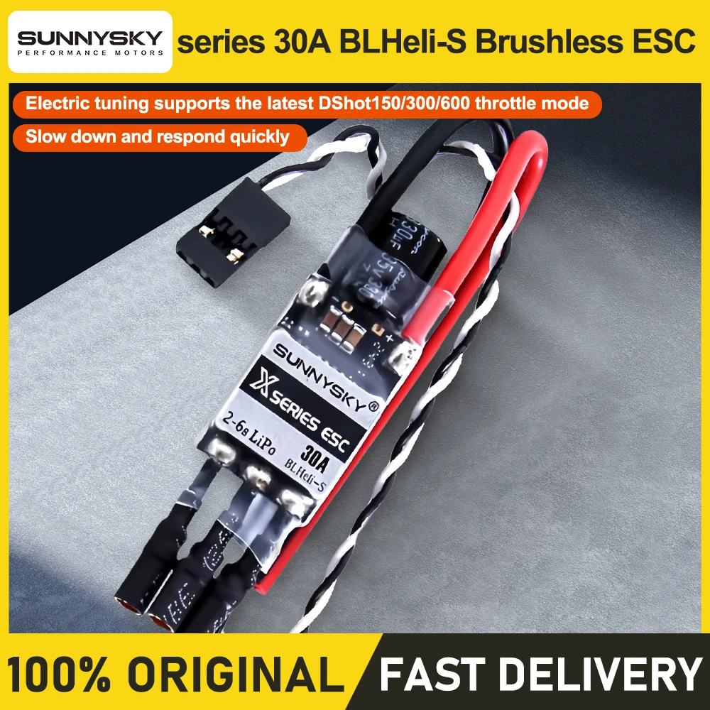 SUNNYSKY X Series 30A BLHeli-S ESC 2-6S Speed Controller For Quadcopter Multicopter A2212 X2212 V2806 FPV Drone Accessories