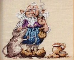 Old Man Mouse 29-28 Embroidery Kits,Cross Ktitch Kits,Cotton Frabric DIY Homefun Embroidery Needle Work