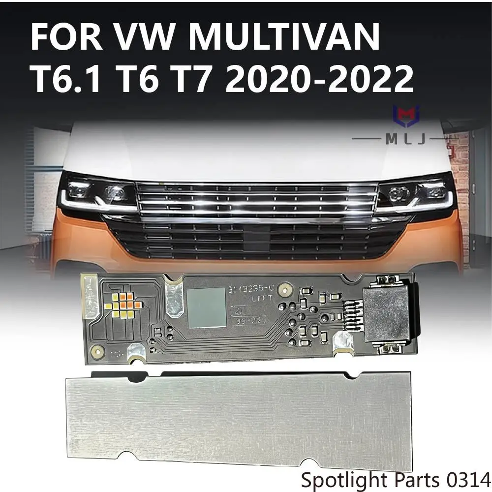 

Для Volkswagen VW T6.1 2020 2021 2022: Белая светодиодная плата DRL для фар, модуль чипа источника света Angel Eyes, автомобильные аксессуары