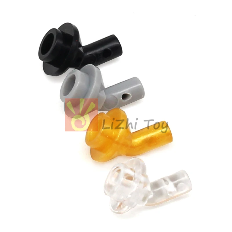 20pcs MOC Brick Building Block Bar 1L with Angled Hollow Stud 65578 Compatible Figure Foot Support Accessory Construction Toy