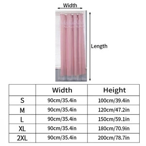 Ins Lace Window Hanging Curtains, camadas duplas, cortinas para sala e quarto, cortinas blackout para janelas românticas 12 principais vendas cortinas em renda - №9