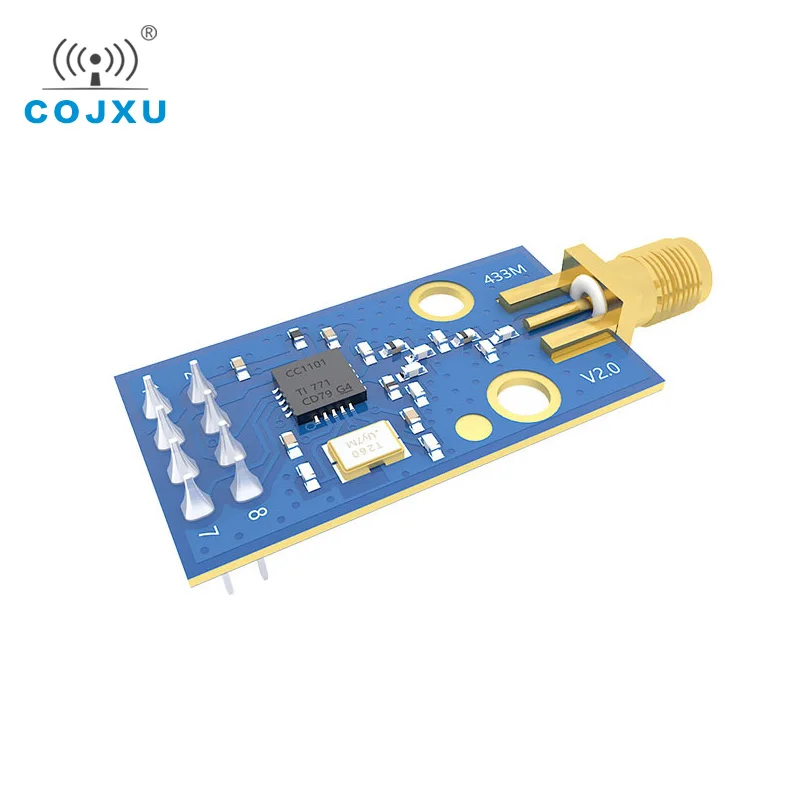 Módulo transceptor inalámbrico CC1101, transmisor y receptor de E07-M1101D-SMA, 433MHz, 10mW, interfaz SMA