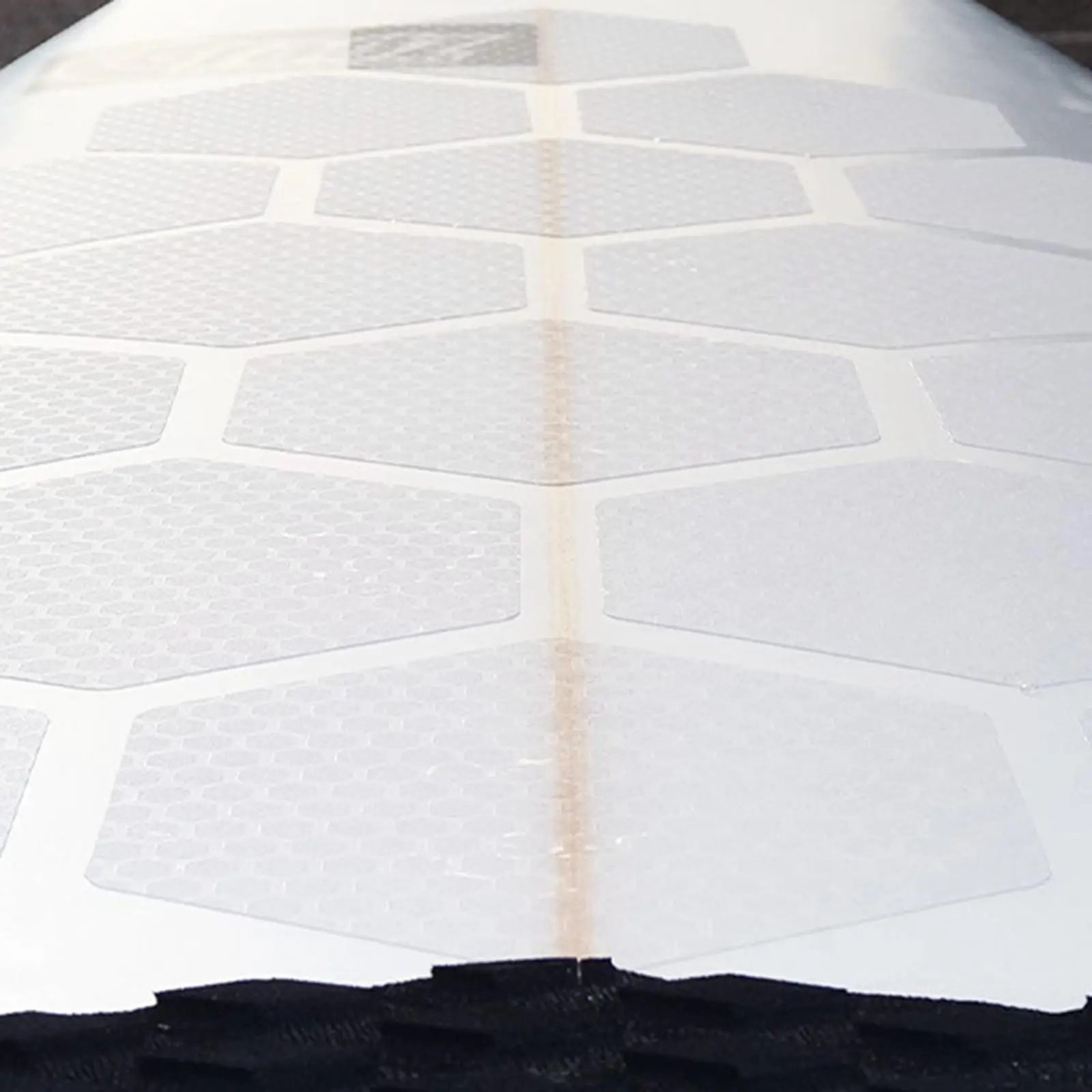 Vinyl Surfboard Pad Set Self Adhesive Hexagon Traction Deck Mat for Short Board Long Board