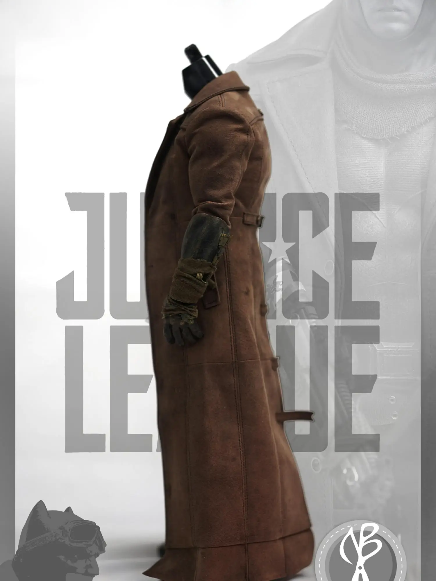 NBP 스튜디오 NB01 1/6 배트 히어로 코트 스카프 세트 벤 아플렉 의상 모델 12인치 액션 피규어 바디 취미 컬렉션용