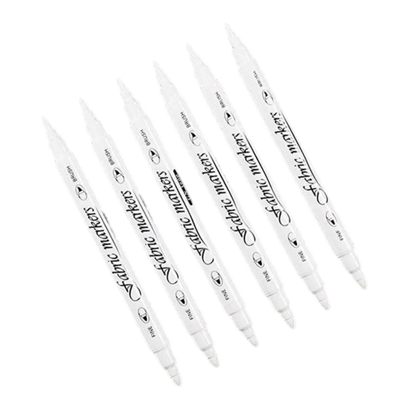 6x Fabric Marking Pen Double Head Waterproof Dressmaker Tire Painting