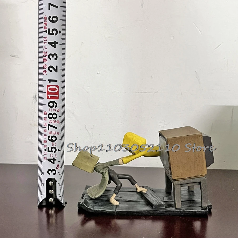 Figuras de Little Nightmares Six Nome, figura de acción de Anime Little Nightmares II Mono, estatua decorativa de PVC, modelo de juguete, regalos