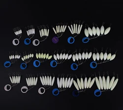 30packs/lot Luminous Fishing Float Glowing Seven-star Float Light Bobber Night Vision Fishing Tackle Accessory A126