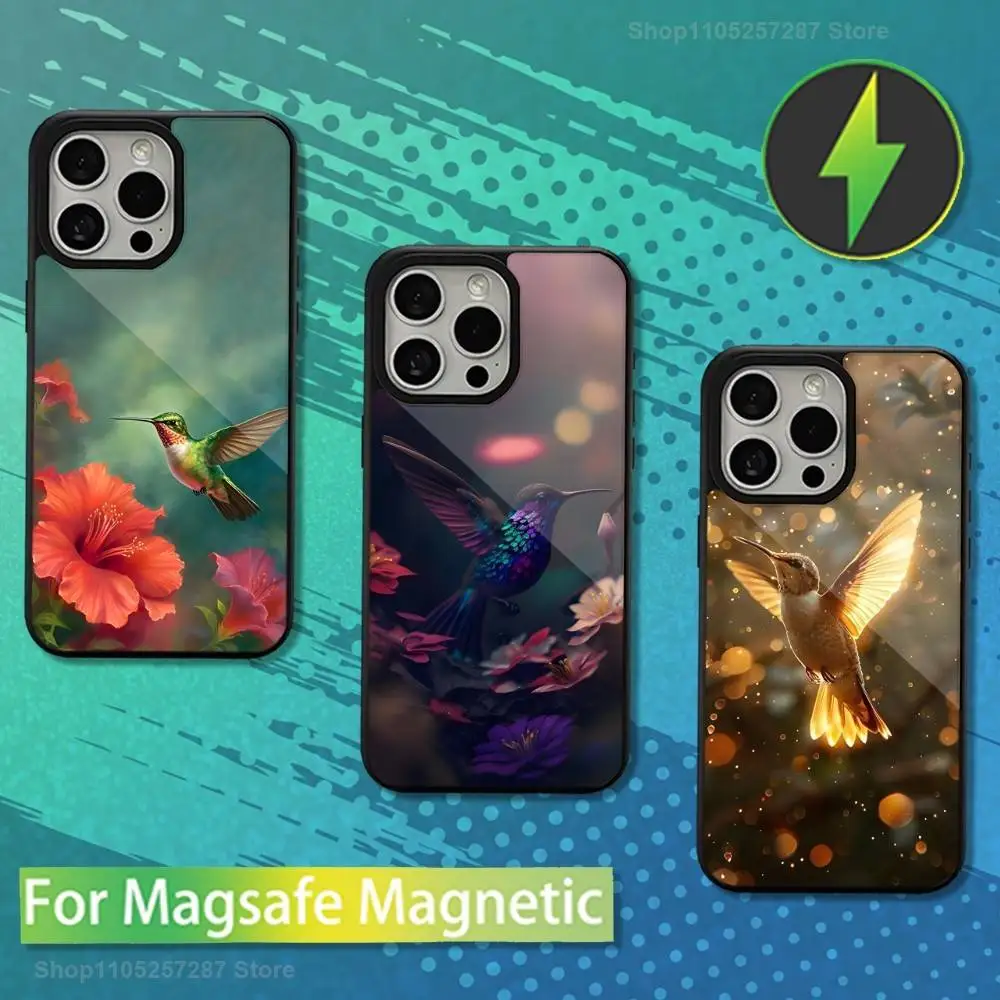 

Animals Hummingbird Cute Phone Case For iPhone 13,15,17,14,Pro,Max,For Magsafe,Plus,12,11,16,Mini,Magnetic Wireless Charging