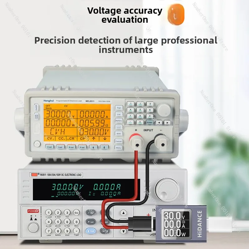 Multifunctional Type-C charger detector, voltage and current power meter DC4.5~ 50V 12A