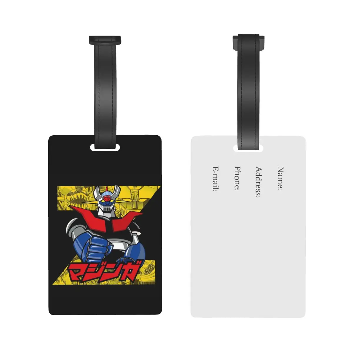 Mazinger Z Goldorak Actarus Grendizer Mask Luggage Tags Suitcase Travel Baggage Boarding Tag Label Holder ID Name Address