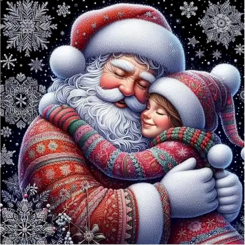 

PhotoCustom 5D Diamond Painting Santa Claus Full Square Drill Rhinestone Diamond Embroidery Kid Cross Stitch Mosaic Home Decor