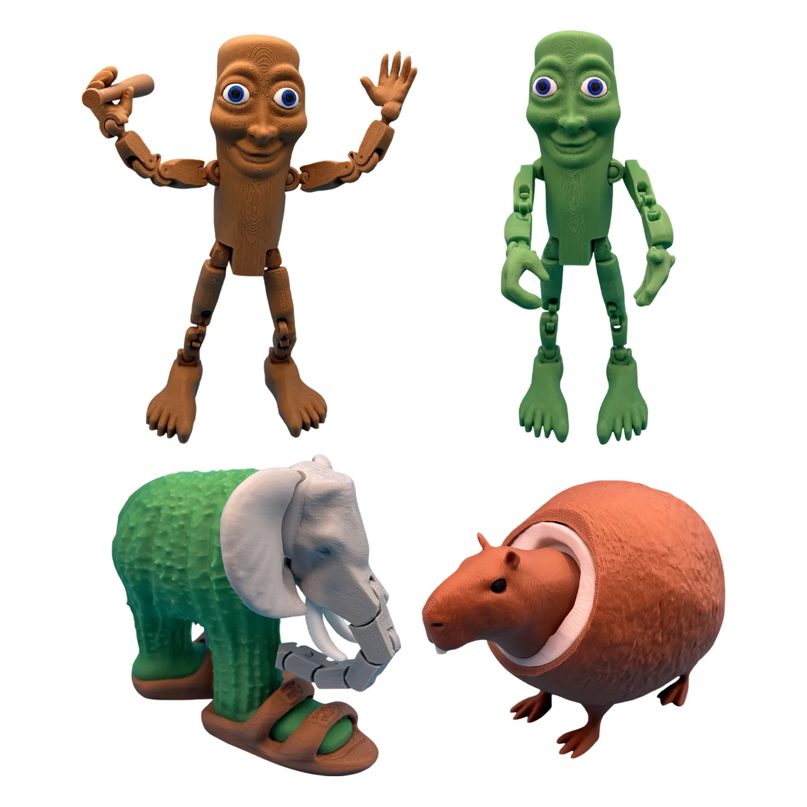 

3D Printing Action Figure Collectible Action Figure Includes Interchangeable Head, Hands And Accessories VIDEO