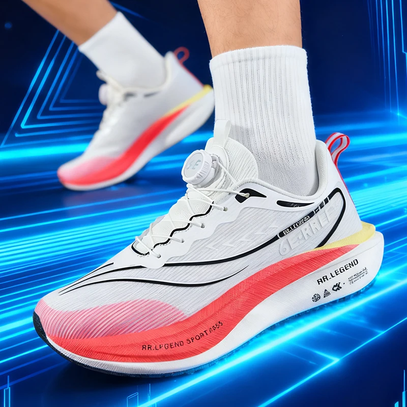 

Men's sports shoes, lightweight carbon plate racing running shoes, winter shock absorption, anti slip, wear-resistant, breathabl