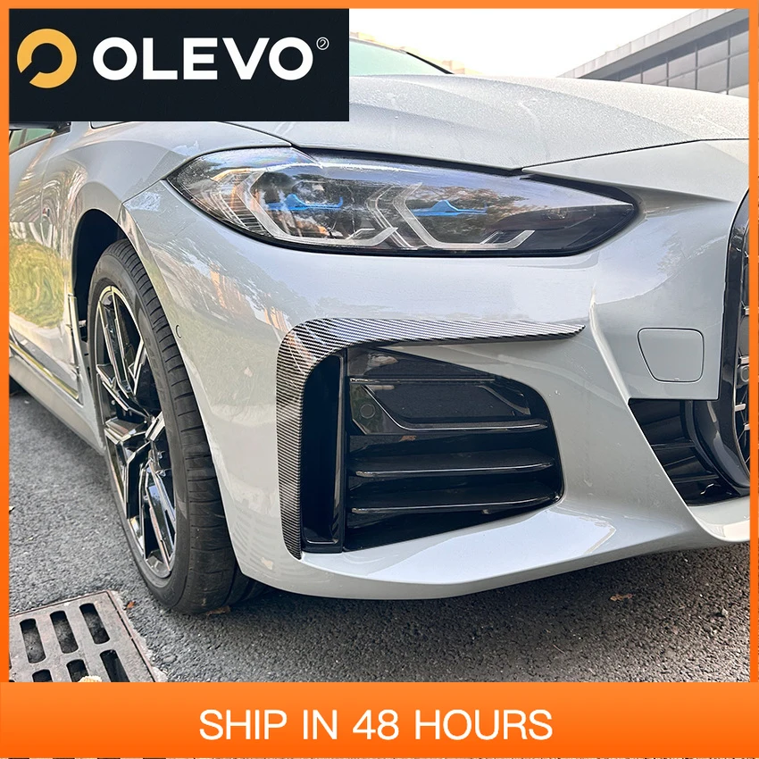 

New Car Front Wind Knife Trim Cover for BMW 4 Series G26 M Sport 2020+ Foglight Air Vent Spoiler Body Kits Car Accessories