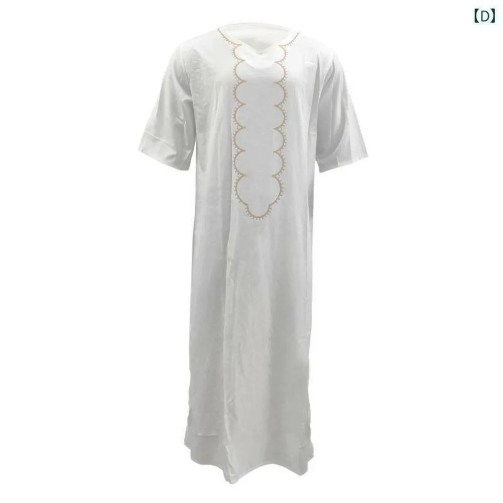 2026 Men's Middle East Robes Islamic Robes Muslim Robes Loose Morocco 3D Digital Printing