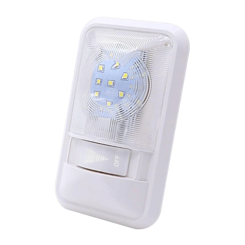 Luces LED Q39F para vehículos recreativos, luz techo Interior con interruptor encendido/apagado para vehículos remolques y