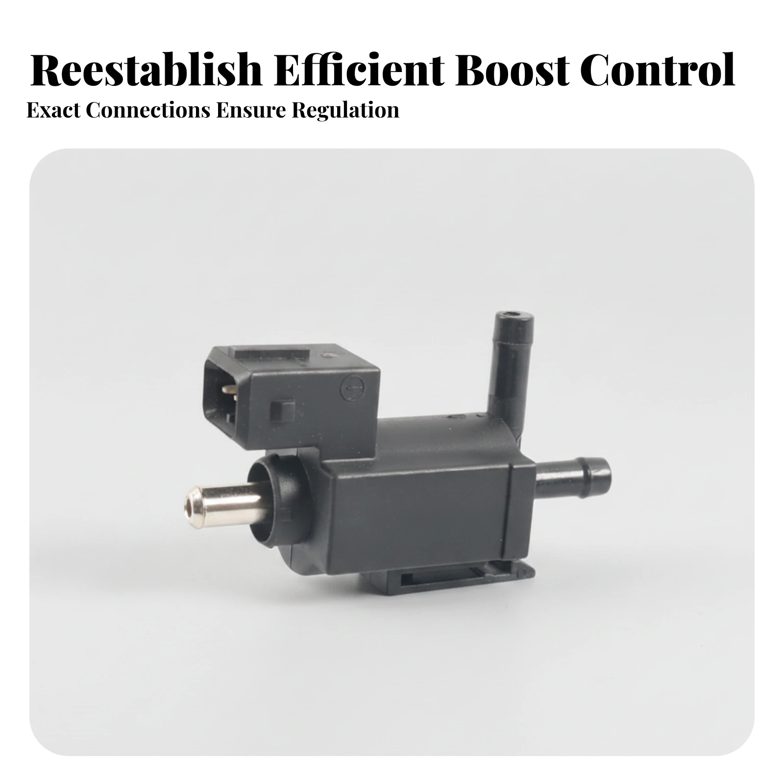Forced Induction Solenoid Valve OEM-Specification Turbocharger Boost Solenoid Valve Easy Installation Heat-Resistant