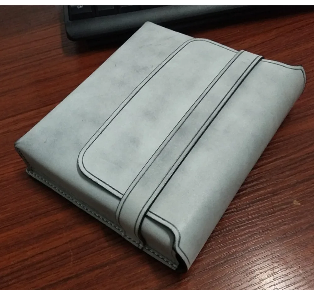 

Верхний слой растительного дубления ручной работы из натуральной воловьей кожи с несколькими сумками для ручек, коробка для хранения ручек большой емкости, коробка для ручек