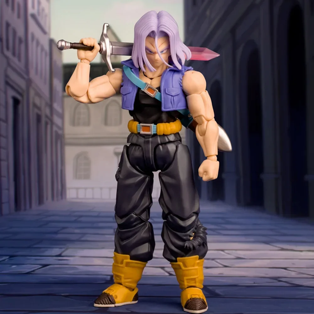 

In Stock Demoniacal Fit Dragon Ball Z SHF Action Figure Trunks THE COMING ONE TOP GUN Trunks Anime Action Figure Model Toys Gift