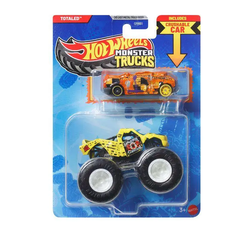 

Коллекционные металлические модели машинок Hot Wheels 2026: Монстр-траки (серия TOTALED)