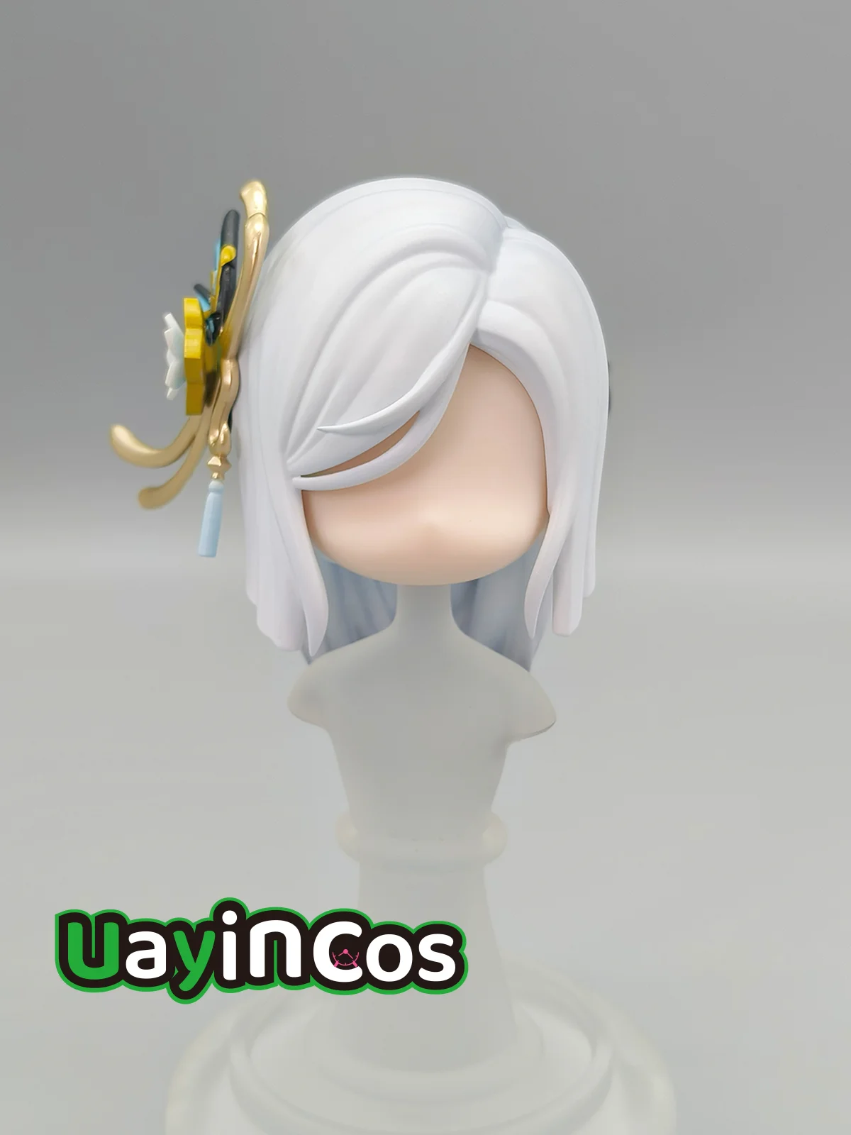 

Genshin Impact Shenhe Handmade OB11 OB22 GSC Hair Shell Detachable Hair Wig Faceplates BJD Doll Accessories Game Anime Toy Kids
