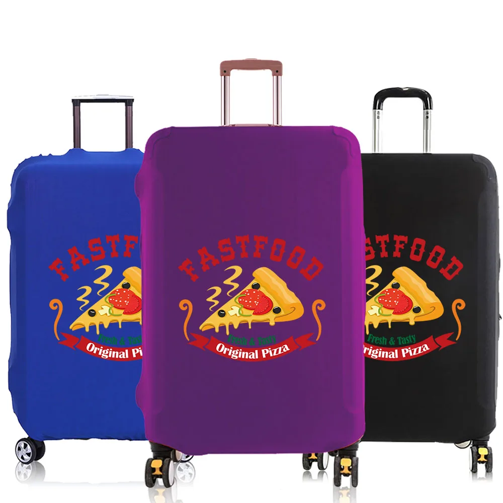 

Luggage Elastic Dust Cover Trolley Suitcase Covers Apply to 18-30 inch Baggage Protective Case Travel Accessories pizza pattern