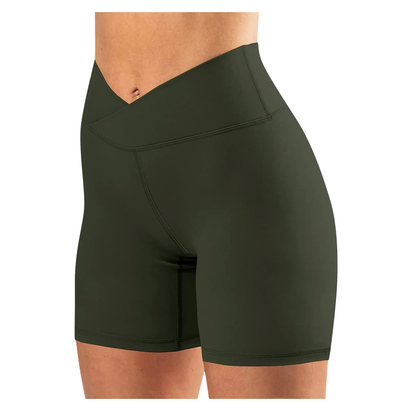 Short de yoga élastique pour femme, taille haute, course à pied, fitness, serrage à la taille, fesses de pêche, respirant, absorbant la sueur