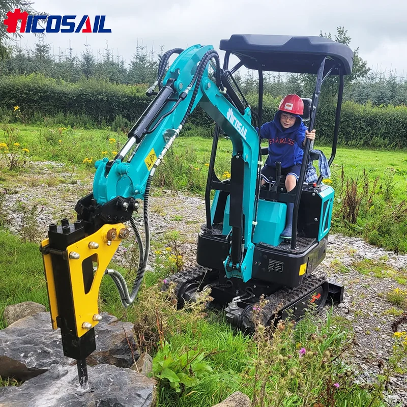 

1.5 Ton Farm Small Digger Mini Excavator With Free Shipping Compatible For Kubota Engine Eaton Hydraulic Cylinder Motor Pump