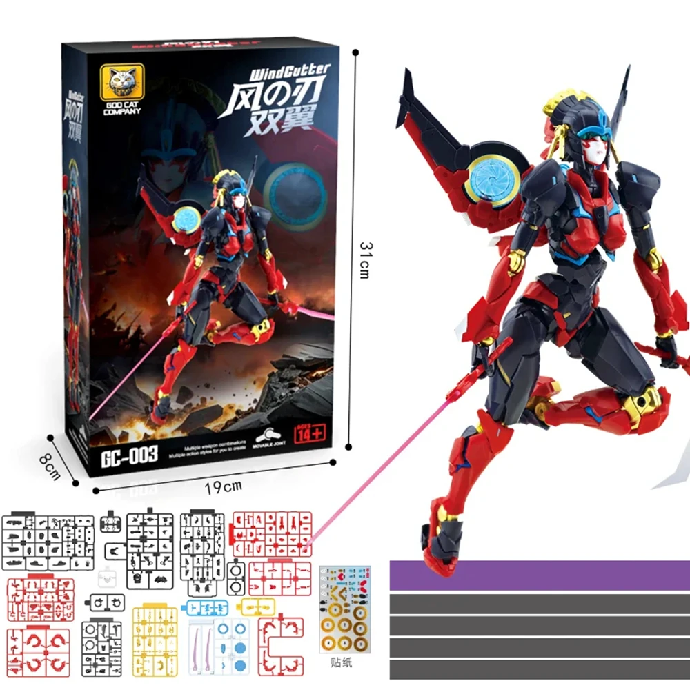 

Transformation GC003 GC-003 Windblade Wind Girl G1 Series Movable Robot Popular Assembly Model Kit Anime Action Figure Toys