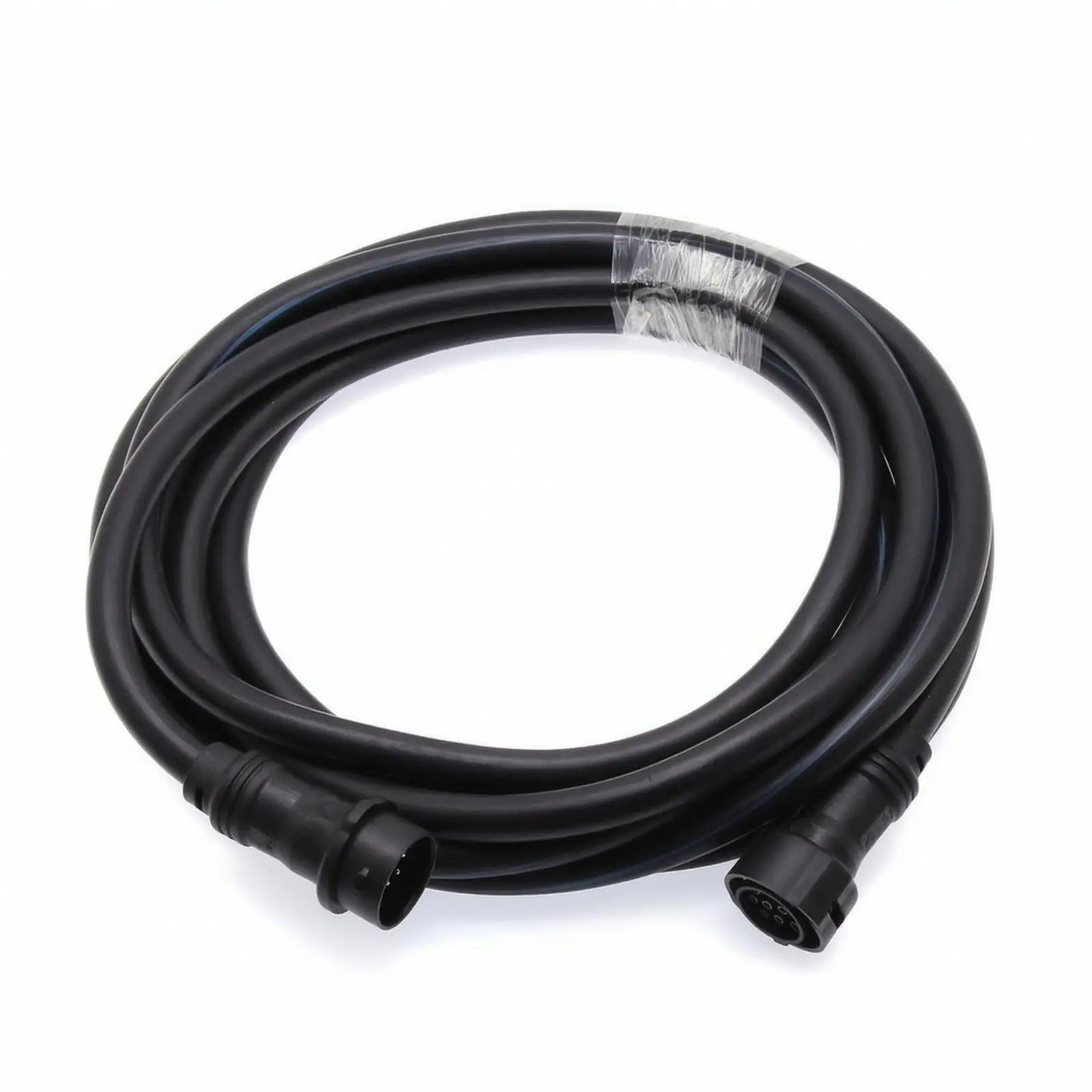 10-Core Extension Cable Black Spring Wire Long-Lasting for Boat Owners
