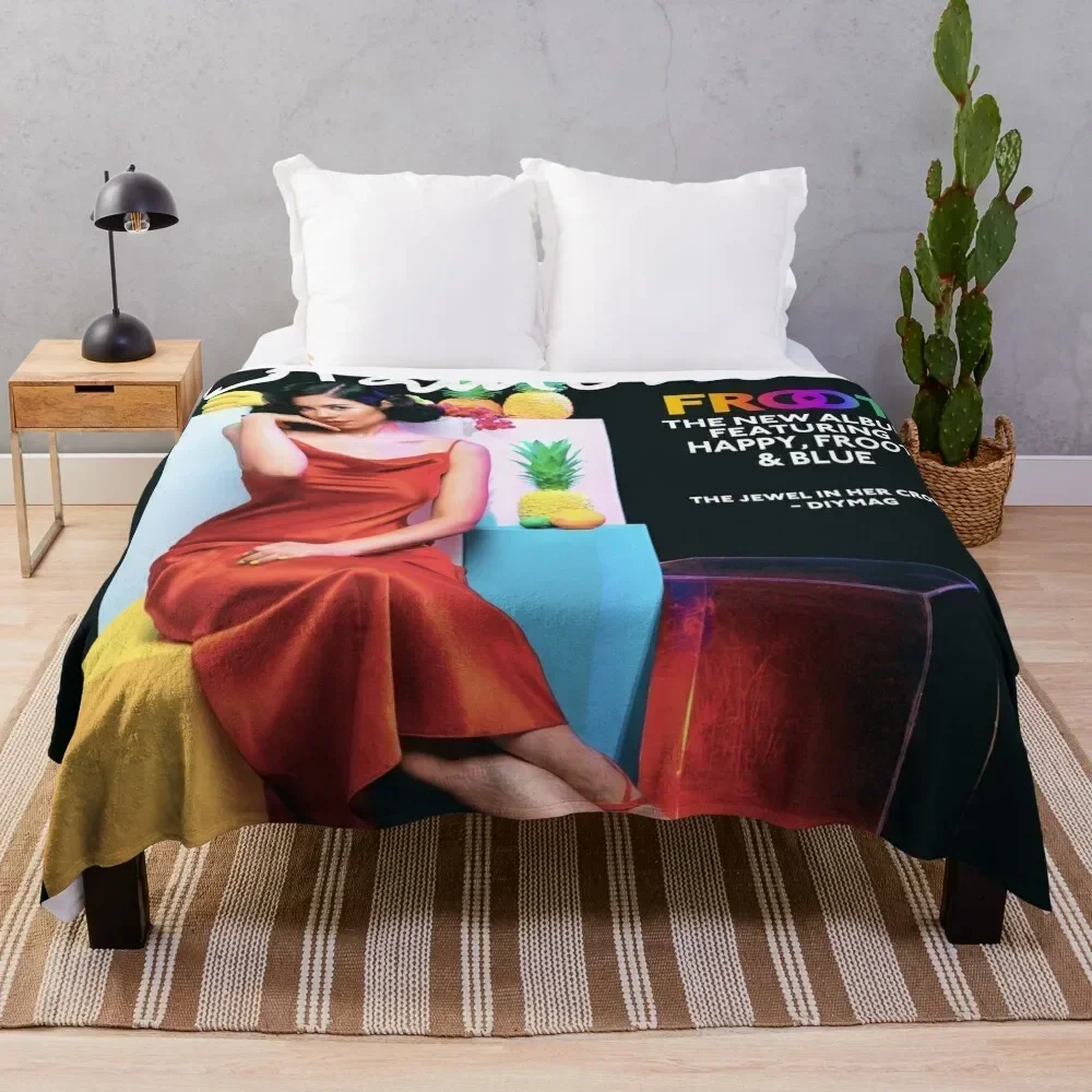

Froot Poster Throw Blanket Faux Fur Soft Warm Blanket for Bed